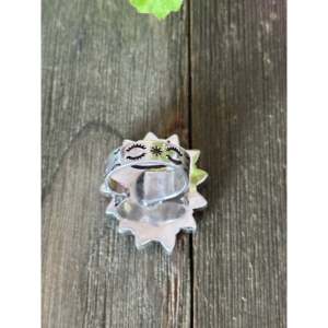 Southwest Handmade Opal & Turquoise Sterling Silver <b>Adjustable</b> <b>Ring</b> Bezel Set Fine Jewelry - Product Image 5