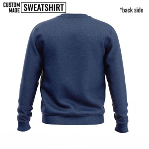 Sweat Homme 100% Coton Vintage Manches Longues Col Ras du Cou Pull Fit Unisexe Fitness Mode Streetwear Wear Logo Personnalisé Blanc - Product Image 5