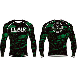 Personnalisé Durable Nylon BJJ Rash Guard Longue Protection UV Anti-UV Compression Chemise Respirant et Confortable - Product Image 3