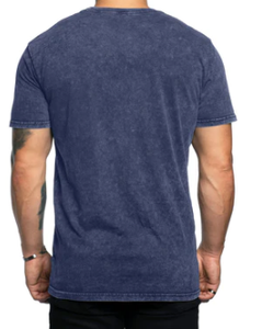 T-shirts à col rond personnalisés de haute qualité lourds 100% coton t-shirts graphiques lourds en détresse pierre lavée t-shirts en gros - Product Image 4