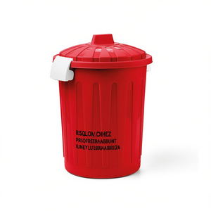 Tapa con Clip BLIM Roja BD001 0080MJ CRD para Contenedor de Basura Veca de 8 Litros - Product Image 2