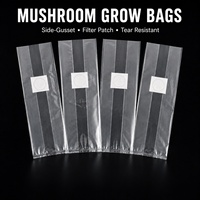 Sac de culture respirant en plastique PP résistant aux hautes températures pour champignons, vente en gros du fabricant, utilisation agricole, marque OEM/ODM