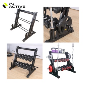 PINJIAN Factory <span class=keywords><strong>Outlet</strong></span> Home <span class=keywords><strong>Life</strong></span> <span class=keywords><strong>Fitness</strong></span> Soporte multifunción para Mancuernas 3 Tier Hex Dumbbell Racks y Dumbbell Rack con peso - Product Image 3