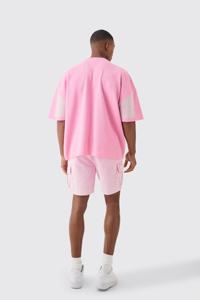 100% camisetas de algodón de gran tamaño para hombre, de peso pesado de cuello redondo Boxy camisetas deportivas, camisetas cortas con logotipo personalizado, serigrafía transpirable - Product Image 2