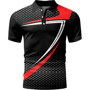 Camisa de Golf Personalizada de Alta Calidad, 100% Algodón Ecológico, de Secado Rápido, con Cuello Tipo Blade, para Hombre, Sublimada, al por Mayor - Product Image 3