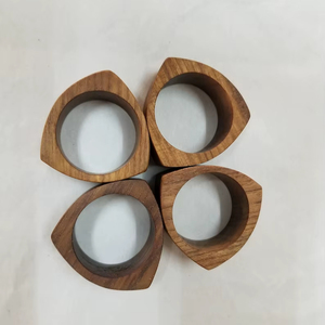 แหวนผ้าเช็ดปากไม้ทำมือ ดีไซน์ใหม่ทันสมัย นี่คือสินค้าขายดี - Product Image 1