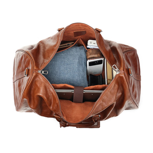 Custom Waterproof Foldable Garment <b>Overnight</b> <b>Bag</b> Travel Fashion Duffel <b>Bags</b> <b>Men</b> Leather Duffle <b>Bags</b> for Women - Product Image 3