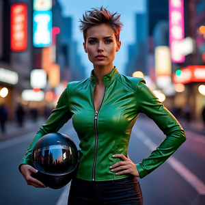 Nuevas chaquetas de cuero de estilo Vintage para mujer, chaqueta de cuero genuino de motorista de piel de vaca Real, chaqueta de cuero Vintage para motocicleta Letterman - Product Image 6