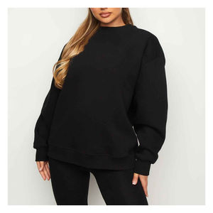 Sudadera de mujer al por mayor 2023-24 Nuevo diseño Sudaderas de mujer Cuello redondo Mangas completas Sudaderas Diseño y logotipo personalizados - Product Image 3