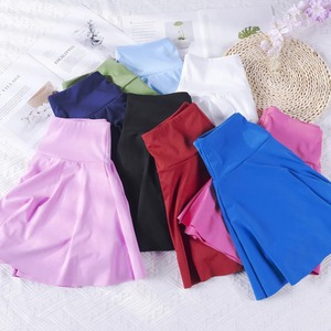 Premium quality Waist Soft Gym Workout Skirts With Pockets High Stretchy Tennis Skirts 2 Layers <b>Women</b> Works Skirts OEM - Product Image 4