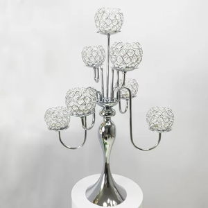 Bougeoir en cristal, décoration de la maison, autre support de bougie brillant, pour l'intérieur et l'extérieur - Product Image 4