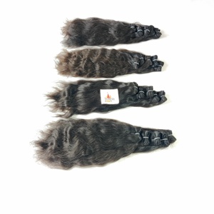 Extensiones de cabello Remy alineadas con cutícula de templo virgen indio 100%, trama doble, onda profunda procesada, venta al por mayor, ninguno procesado - Product Image 3