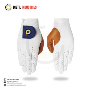 Guantes de Golf Unisex Personalizados de Cuero Cabretta con Dedos Completos, Manoplas Deportivas de PU Suave para Verano, Duraderas, Ecológicas y de Secado Rápido para Hombres y Mujeres - Product Image 1