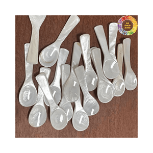 Cuillère en nacre faite à la main pour le service de caviar-Vaisselle de luxe du Vietnam - Product Image 4