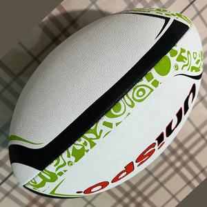 Ballon de Rugby de Match professionnel Inde fait ballon de Rugby de marque personnalisé ballon de rugby pas cher personnalisé pleine taille - Product Image 4