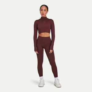 2024 Women Spandex / Nylon Plain Yoga Pants | High Waisted Gym <b>Leggings</b> <b>with</b> <b>Pocket</b> for Women - Product Image 3