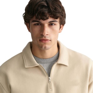 Sweat à capuche mi-zippé pour homme, personnalisé, épais, respirant, en coton lourd, avec le meilleur design, impression numérique, service OEM - Product Image 3