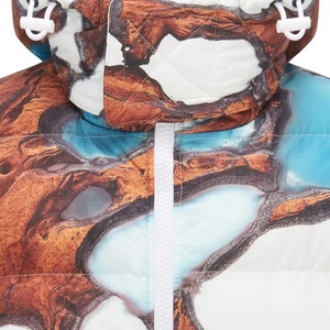 MOVA TEXTILES-Chaqueta acolchada personalizable con capucha para hombre, abrigo con estampado de logotipo y cierre de cremallera - Product Image 6