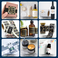 Etiquetas Adhesivas Impermeables con Protección UV, Impresión UV Personalizada, Rollo de Etiquetas con Logotipo para Empaquetado