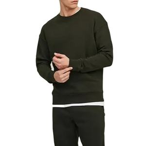 Sudadera Hombre Custom Logo Fleece Crewneck Sudadera Algodón-Blend Fleece Sudadera Felpa Fleece Pullover Hoodie - Product Image 1