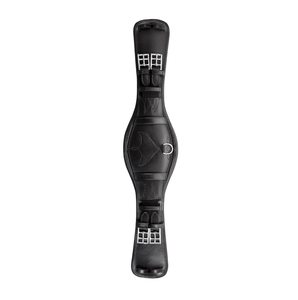 Premium High Quality Designer Indian Leather Black Padded Anatomic SS <b>Hardware</b> fitted Leather Dressage Girth Indian Manufacturer - Product Image 2