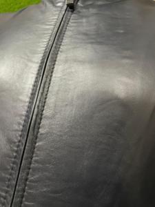 Veste en cuir véritable pour femme avec motif solide à fermeture éclair logo tissé pour la saison de printemps ou d'hiver - Product Image 6