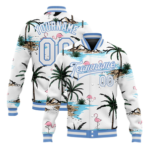 Men's <b>Wool</b> <b>Quilted</b> Varsity Jacket Baseball Leather Sleeves Hooded Stand Reversible Design Custom Logo Winter Fashion-Wholesale - Product Image 1