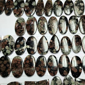 Gemas de Obsidiana Mexicana Natural Multicolor en Cabujón Suelto para Joyería - Product Image 3