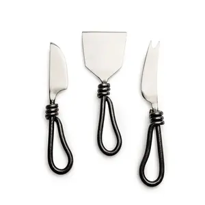 Rebanador de queso de acero inoxidable, colador de Buffet, cortador de servicio, tenedor, colección de cuchillos, juego de cuchillos de queso a precios mayoristas - Product Image 5