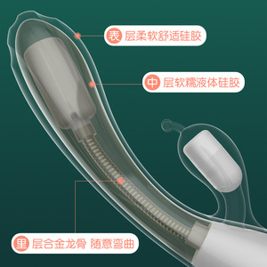 Vibrateur en silicone multi-fréquences pour femmes, masseur à tête unique, jouet de plaisir pour adultes - Product Image 2