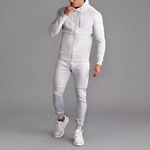 Survêtement fitness jogger personnalisable de qualité supérieure pour homme avec capuche zippée - Product Image 6