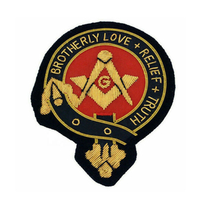 Insignias bordadas hechas a mano de alta calidad, parches bordados en relieve dorado, insignias bordadas personalizadas - Product Image 1