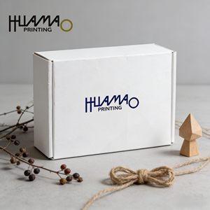 <b>White</b> Corrugated <b>Box</b> Custom Printed Logo Recycled Material Designed for Clothes & Shoes Shipping & Packaging - Product Image 3