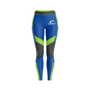 Customized Lightweight Women's Gym <b>Leggings</b> Top Trending Products with Logo on Waist <b>Knitted</b> Fabric - Product Image 1