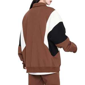 Sudadera Casual de Venta Directa de Fábrica con Logotipo Personalizado, 320GSM, Mezcla de Algodón, Cuello Polo Básico, Sudaderas para Hombre OEM - Product Image 4