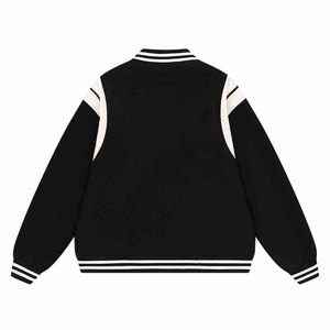 Vestes Letterman College Varsity pour hommes personnalisées 100% laine Veste de baseball coupe-vent brodée en chenille avec boutons - Product Image 5