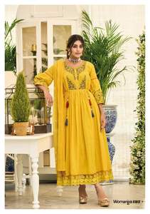 Eid Collection Meilleur Tissu Vêtements Ethniques Lourd Faux Georgette Salwar Kameez Avec Broderie Séquence Travail Femmes Mode - Product Image 3