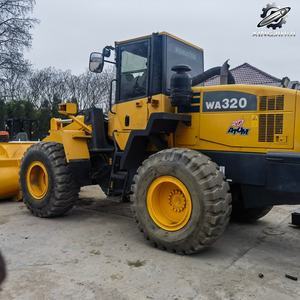 Used Komatsu320 Wheel <b>Loader</b> 12.8ton 2.3m³Bucket Original Japan brand Second-hand Construction Machinery <b>Low</b> Hours CE Certified - Product Image 4