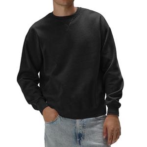 New Collection Stylish Long Sleeve Round Neck Shoulder Slope Solid Color Comfortable Plus Size Men's Sweatshirt From Bangladesh - Product Image 1