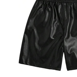 กางเกงขาสั้นหนังผู้ชายออกแบบล่าสุดในราคาขายส่ง / 2024 โรงงาน OEM ขายส่งกางเกงขาสั้นแฟชั่นหนังผู้ชายแข็งสบาย ๆ - Product Image 5