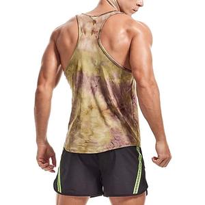 Camiseta sin mangas para hombre con logotipo impreso personalizado OEM, chaleco de sublimación de poliéster de Color puro, camiseta de verano de tela en blanco para diseño personalizado - Product Image 5