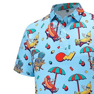 Polo de golf pour homme respirant, à séchage rapide, à manches courtes, vêtements de sport performants, évacuant l'humidité - Product Image 2