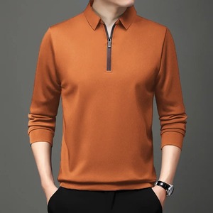 2025เสื้อยืดผู้ชายผ้าฝ้ายลำลองมีเส้นสีดำสำหรับคอโปโลระบายอากาศแขนสั้นปรับแต่งโลโก้ได้ - Product Image 1