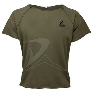 T-shirt à col en V 100% coton avec imprimé blé glissant Dernière conception T-shirt transparent respirant grande taille Vente à bas prix - Product Image 1