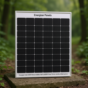 แผงโซลาร์เซลล์ Energizer Solar 600W โมโนคริสตัลไลน์แบบฮาล์ฟเซลล์ BIPV ได้รับการรับรองมาตรฐาน TUV พร้อมแผ่นหลังสีขาว - Product Image 3
