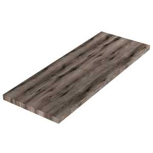 120cm Floating <b>Wall</b> <b>Shelf</b> in Fossil Oak Wood for Under Sink <b>Storage</b> - Product Image 1