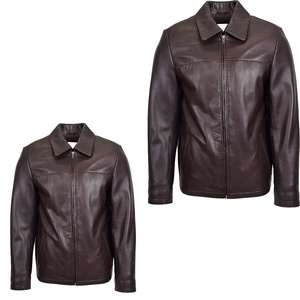 Veste en cuir tendance pour hommes, légère et de haute qualité, du fournisseur direct de l'usine Conception et logo personnalisés Saison d'hiver - Product Image 3