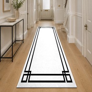 RUGS DEPOT LXDP-0974 Wholesale Grey Silver Contemporary Abstract Digital Printed Machine Washable Chenille Area Rug Non <b>Slip</b> - Product Image 5
