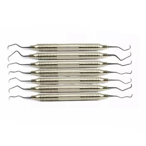 Venta al por mayor Dental Periodontal Gracey Curettes Set Sólido No Hueco Mango Juego de 7 Instrumentos Dentales Acero Inoxidable Reutilizable - Product Image 5