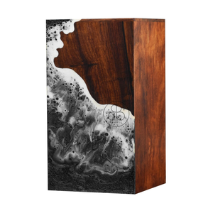 Urne en palissandre pour cendres Design en résine noire Boîte de crémation pour adulte Souvenir de crémation personnalisé - Product Image 1